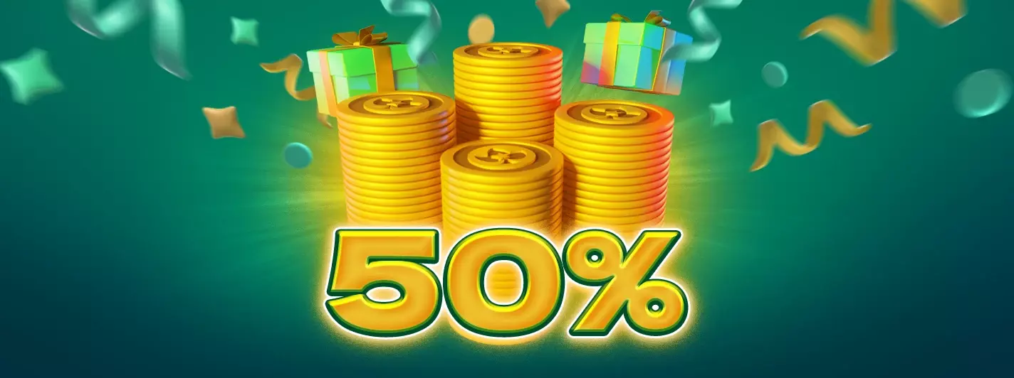 50% BONUS
